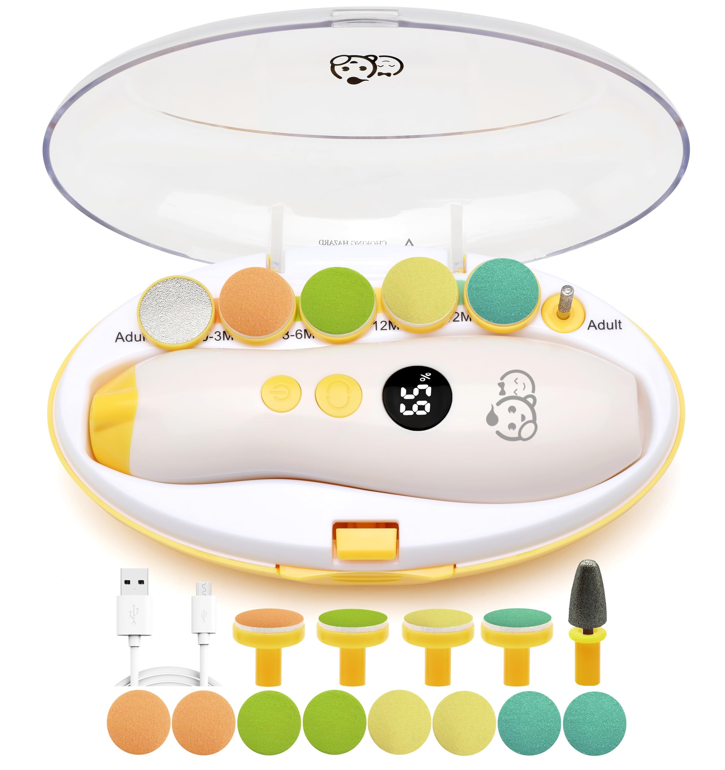 Royal Angels Rechargeable 22-in-1 nail trimmer for safe baby nail care.