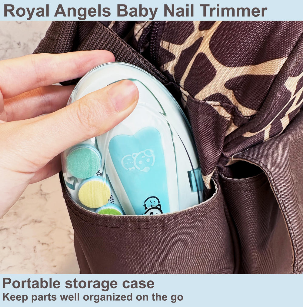 Royal Angels labeled case helps quick setup and organization.