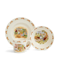 Royal Doulton Bunnykins bowl close-up, perfect for tiny hands during mealtimes.