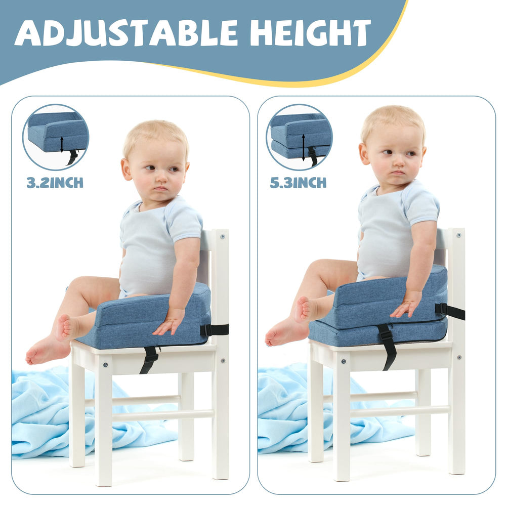 ROYALAY adjustable-height booster cushion with two layers for growing kids