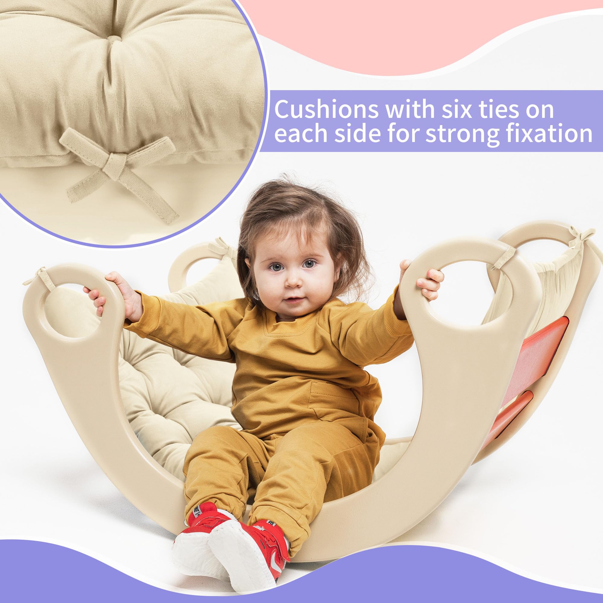 ROYALAY high-density pine cotton filling delivers fluffy, supportive cushioning for naps.
