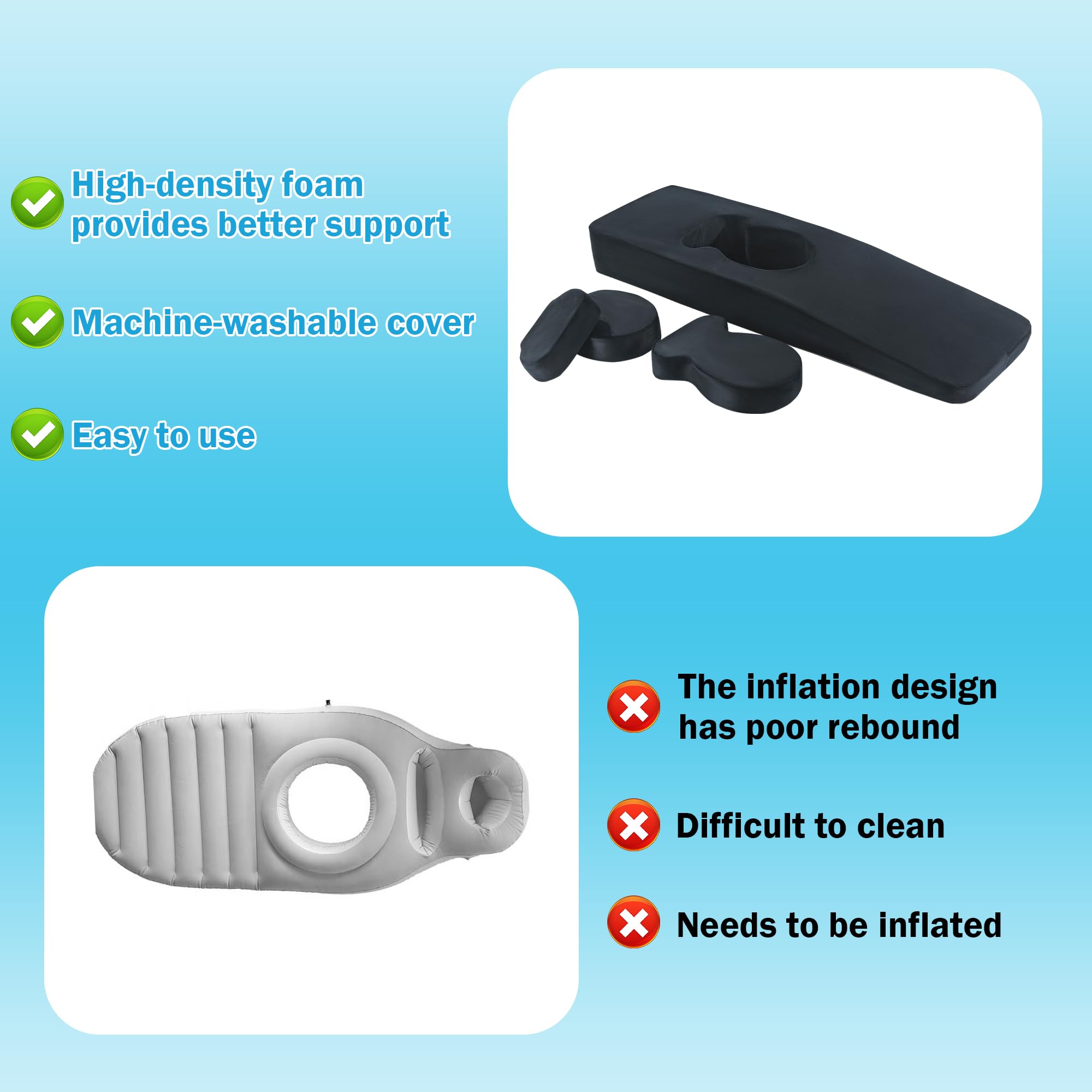 ROYALAY multi-functional cushion supports massage and gentle yoga.