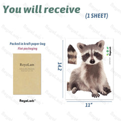 RoyoLam peel and stick decal; repositionable on smooth surfaces for flexible decorating.
