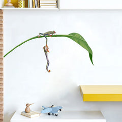 RoyoLam red-eyed tree frogs wall decal sheet adds playful color to a nursery.