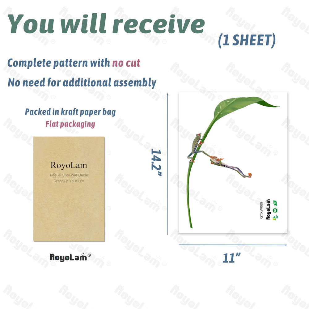 RoyoLam waterproof peel-and-stick design adheres smoothly to clean surfaces.