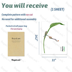 RoyoLam waterproof peel-and-stick design adheres smoothly to clean surfaces.