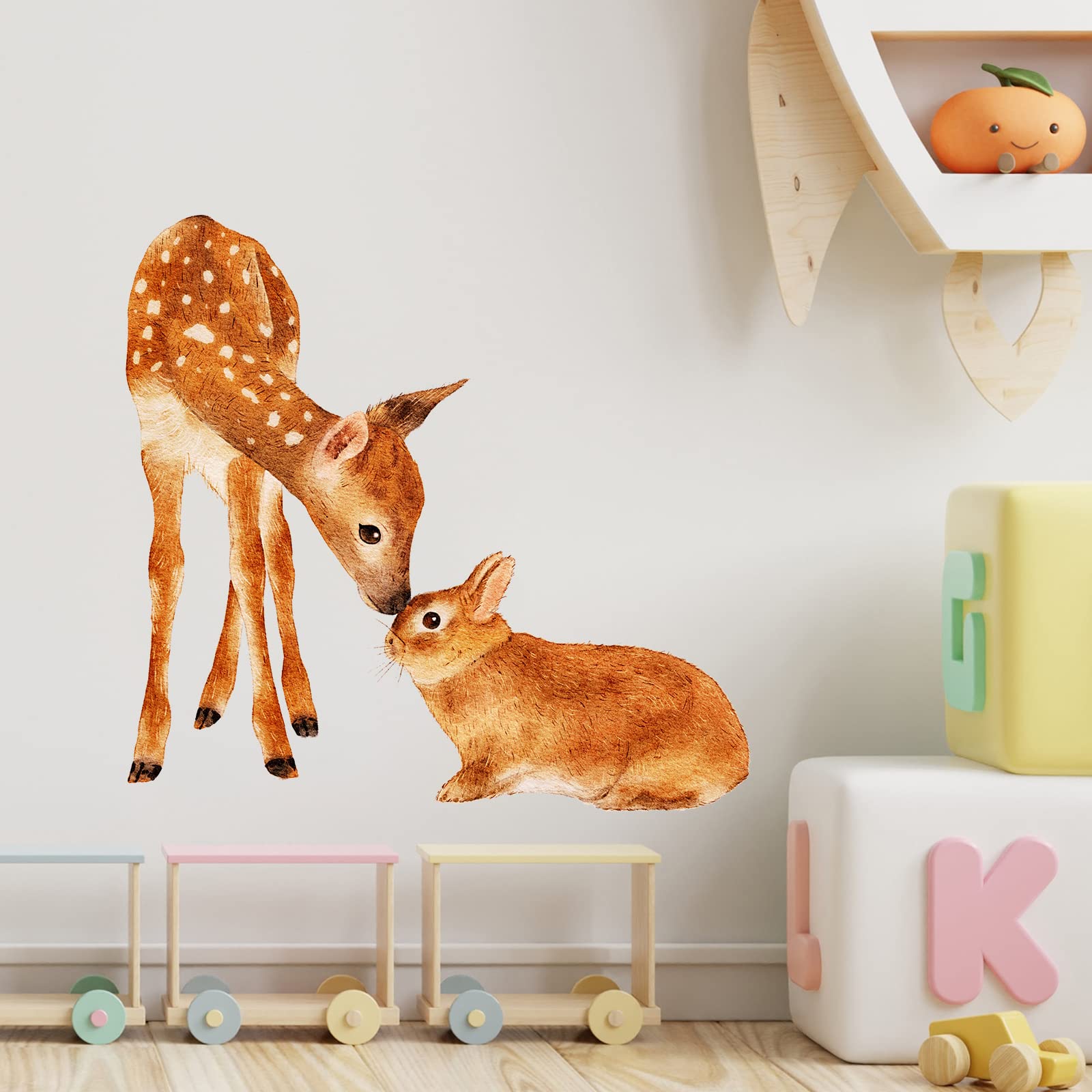 RoyoLam woodland wall sticker in a classroom setup for color and charm