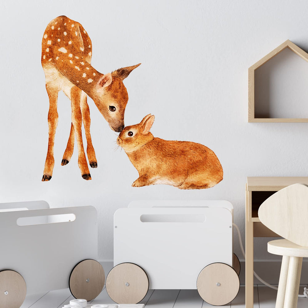 RoyoLam forest friends wall art brightens a kid's room with cheerful tones