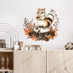 RoyoLam fallen leaves and pinecones design adds natural charm to walls