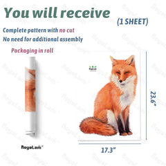 RoyoLam Red Fox wall decal in a bedroom brings friendly decor