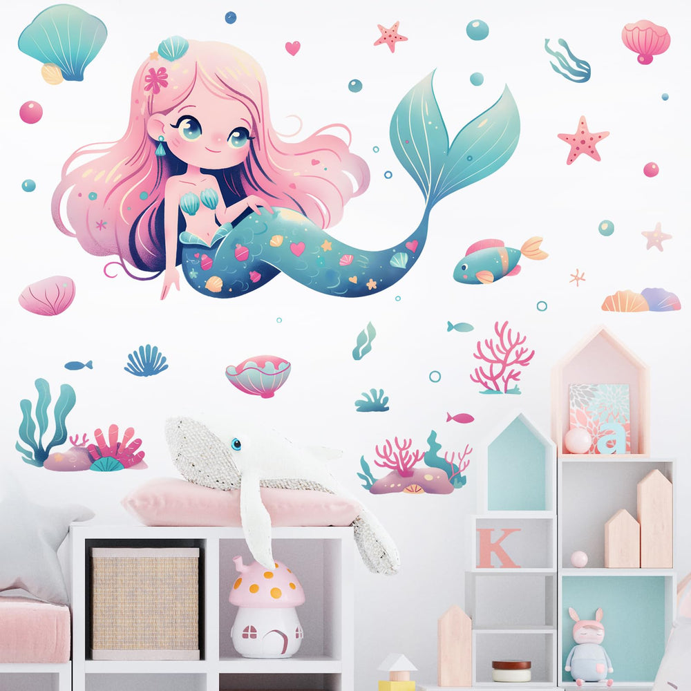 RoyoLam seashell detail adds ocean charm and color to walls