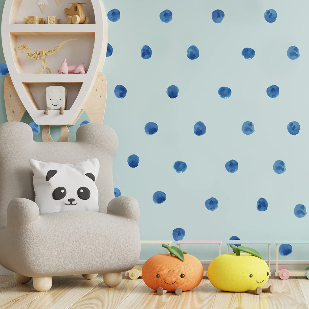 RoyoLam watercolor dots close-up reveals rich colors and finish