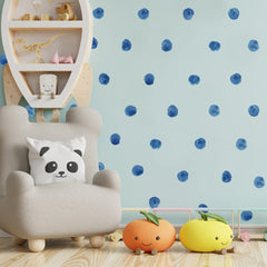 RoyoLam watercolor dots close-up reveals rich colors and finish