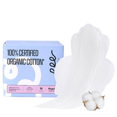 RPE Life organic cotton top sheet pad for gentle daily protection.
