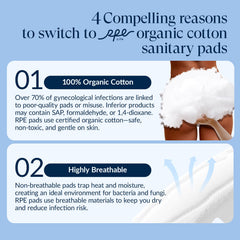 RPE Life 13.8-inch extra-long unsented pad for heavy nights