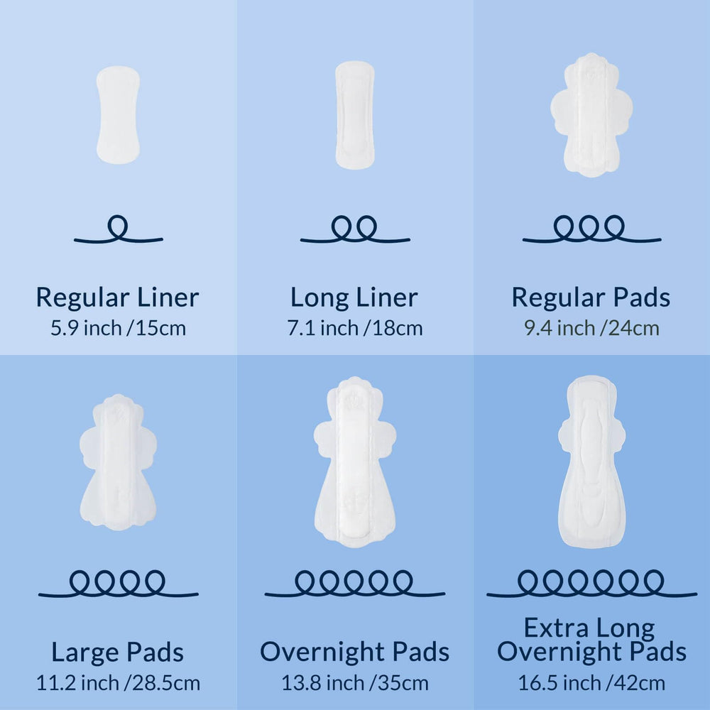 RPE Life pads in packaging display emphasize trusted organic materials.