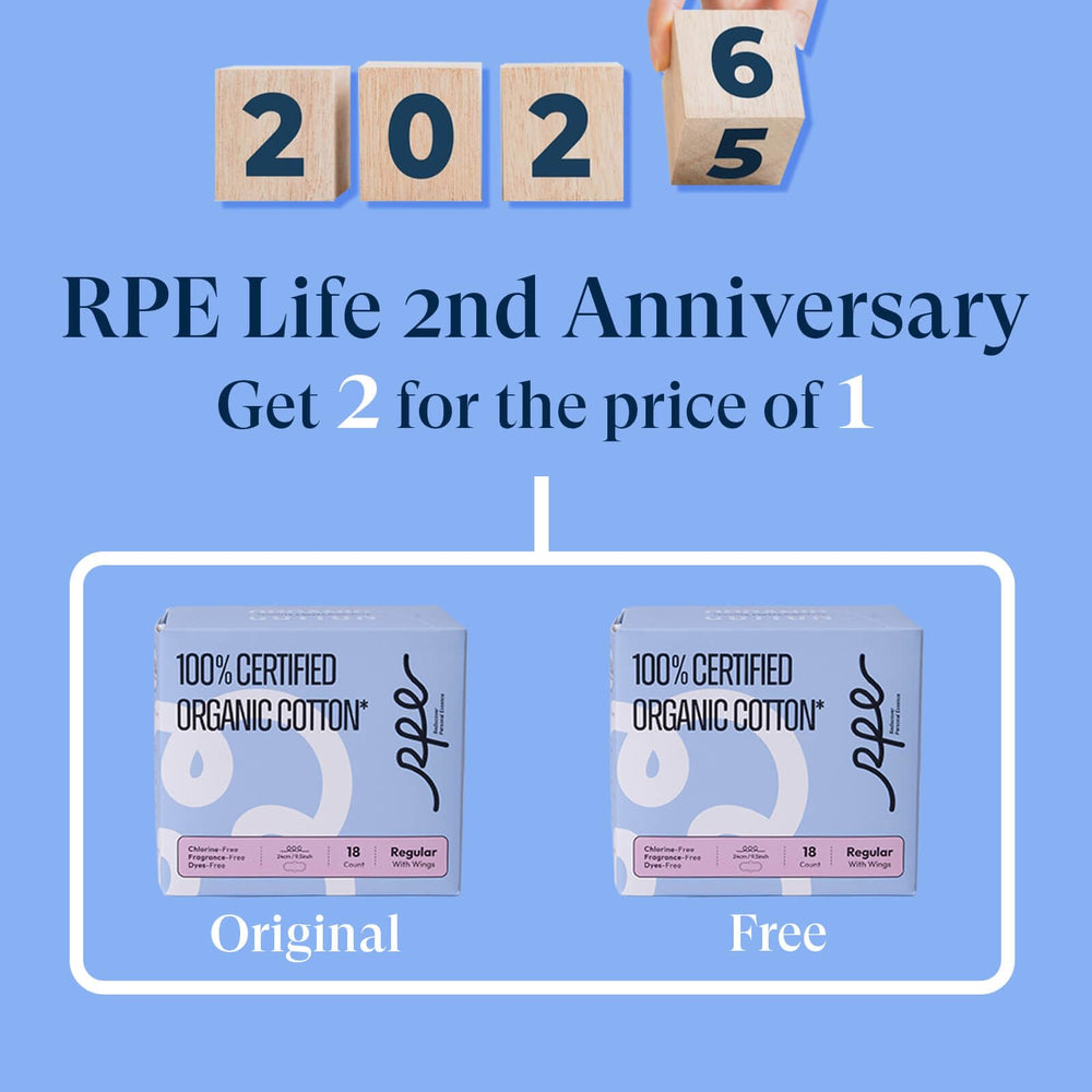RPE Life ultra-thin absorbent pad offers discreet comfort.