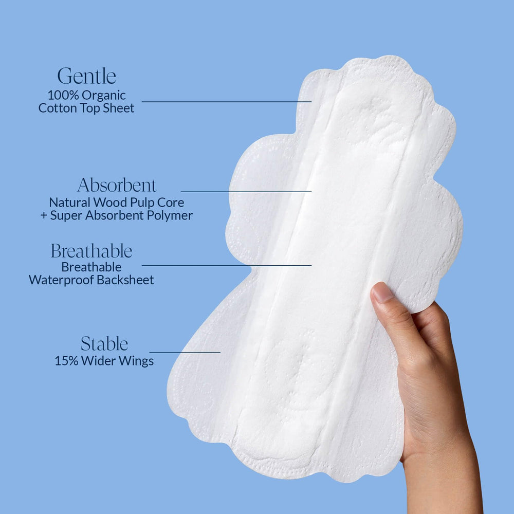 RPE Life unscented cotton pad pack emphasizes fragrance-free freshness and safety.