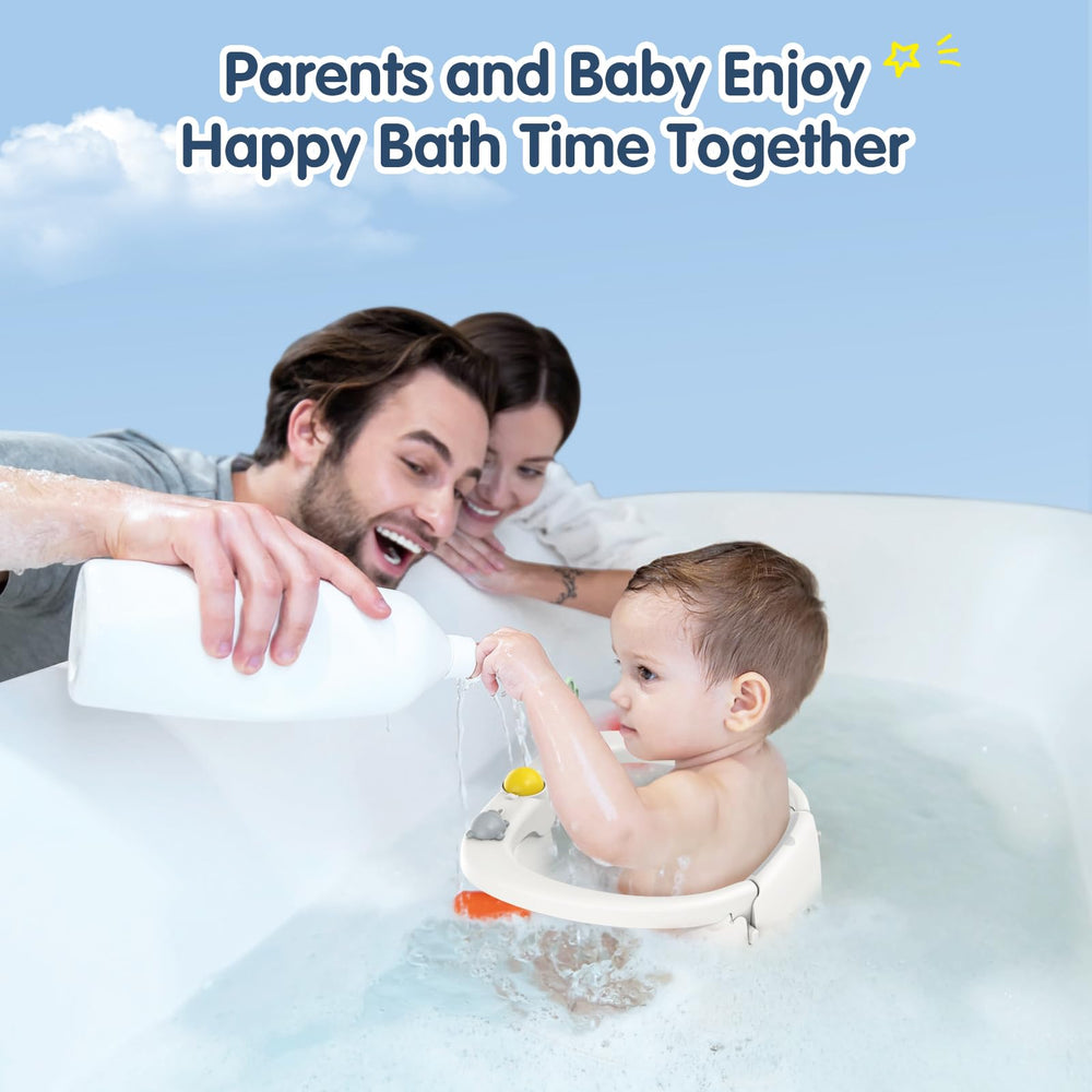 RPTGH gray baby bath seat doubles as a practical gift for new parents
