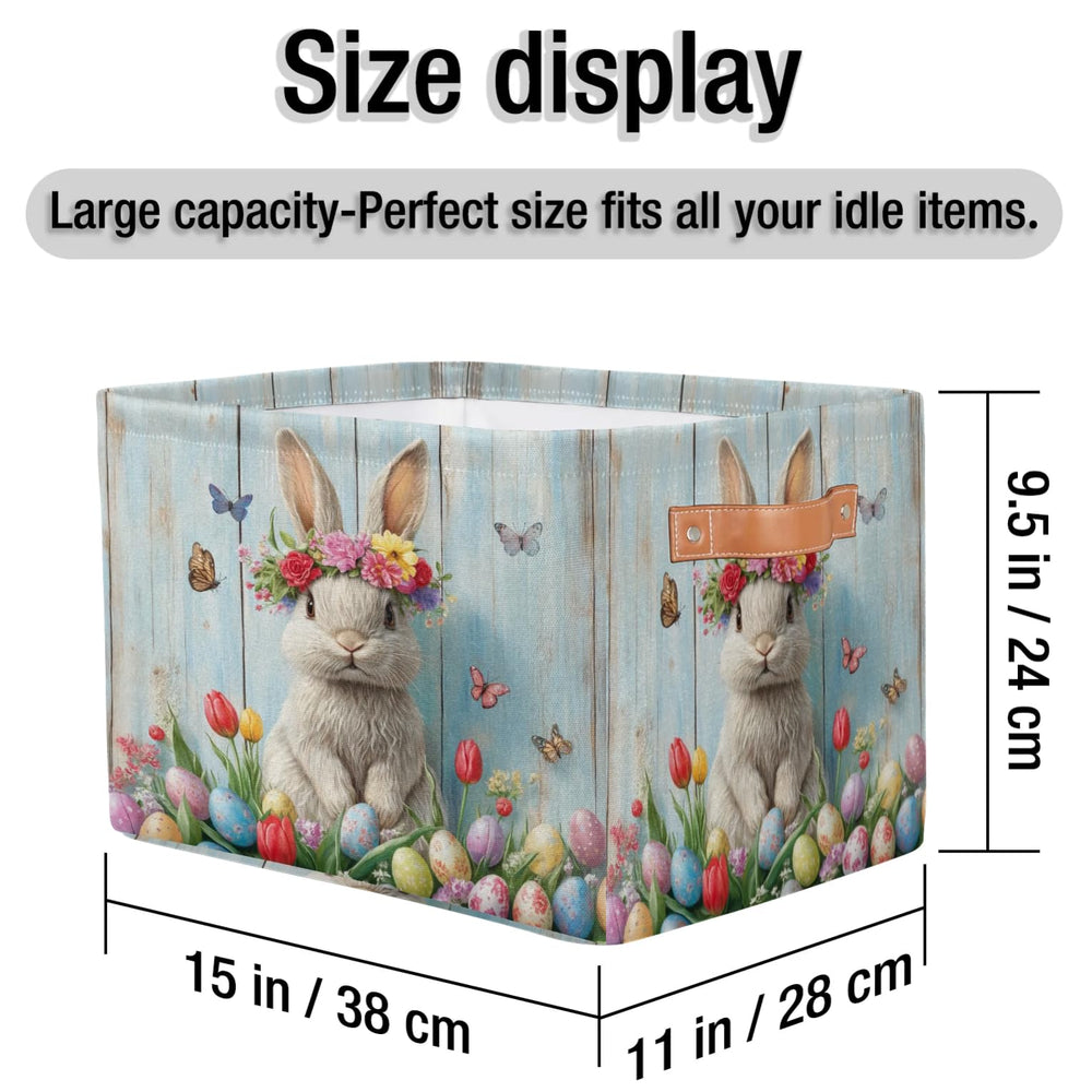 RPWOBBYQ collapsible closet storage bin shown folded to save space