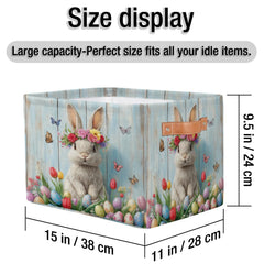 RPWOBBYQ collapsible closet storage bin shown folded to save space