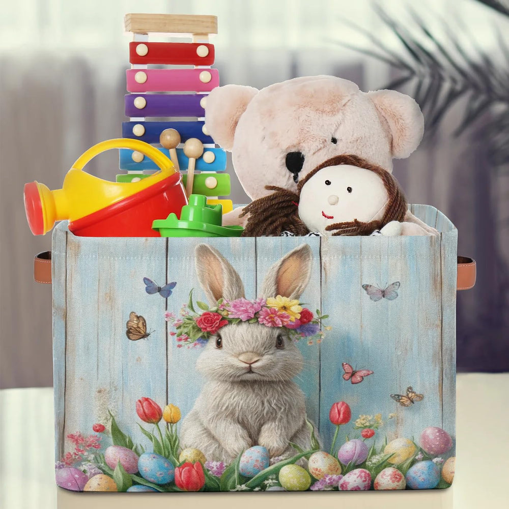 RPWOBBYQ multipurpose storage bin ready for books or towels in a living space
