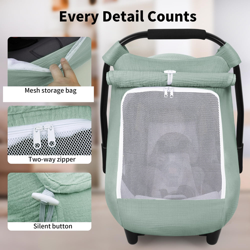 Rquiet two-layer windows with zipper for privacy and ventilation