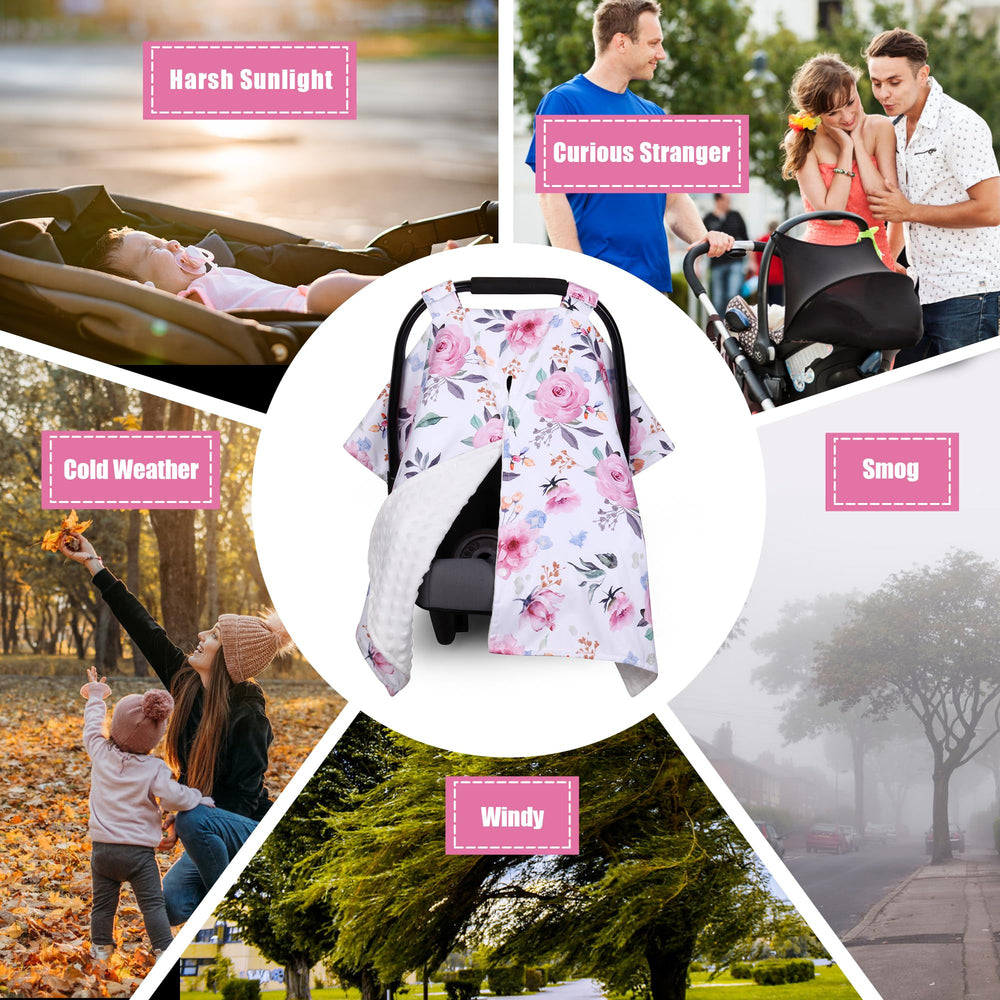 Rquite baby canopy provides sun protection with breathable airflow