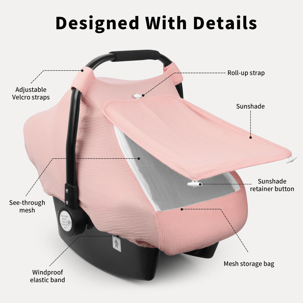 Rquite large mesh window enables easy interaction and ventilation for baby.