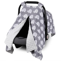 Rquite car seat cover offers full protection for baby during travel and out-and-about use