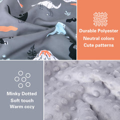 Rquite minky inside offers soft warmth and comfort for nap time