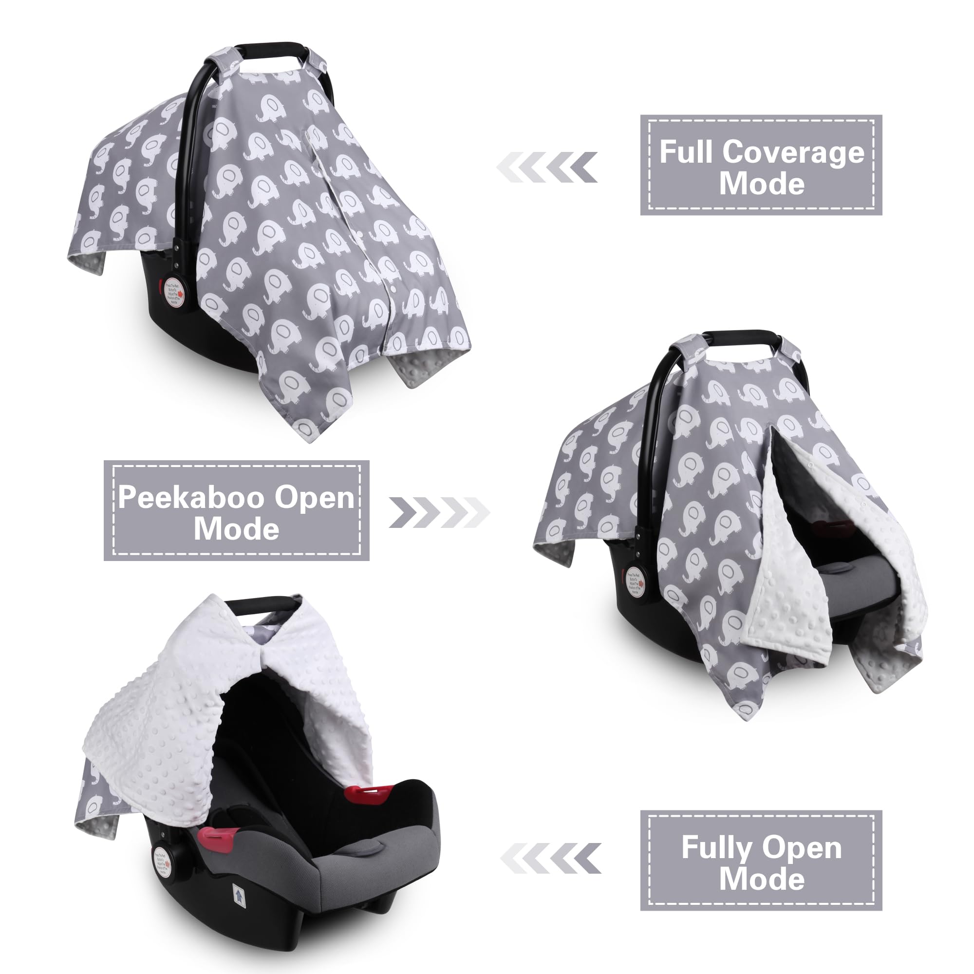 Rquite peekaboo opening canopy lets you check baby without disturbance