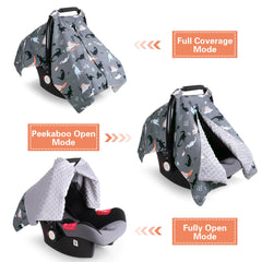 Rquite peekaboo opening canopy lets you check baby without disturbance