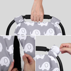 Rquite stroller cover provides privacy and shade on strolls
