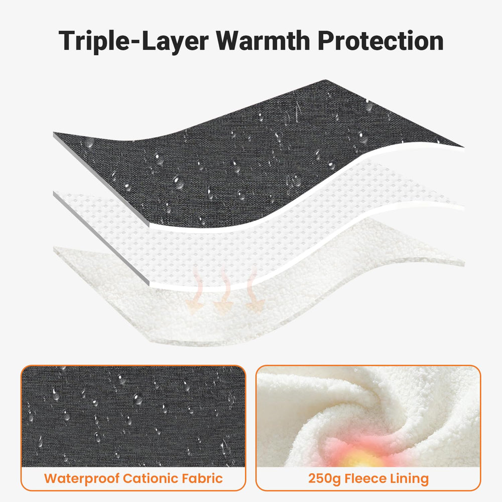 Rquite two-layer windows provide weatherproof and breathable mesh options.