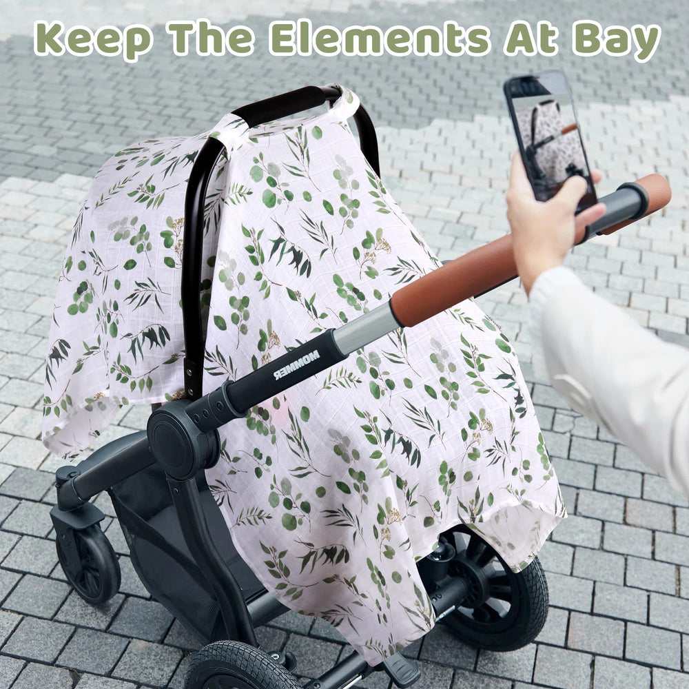 Rquite universal large-size cover fits most car seats and strollers