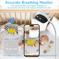 Rraycom AI breathing monitor sensor tracks infant breathing without wearables