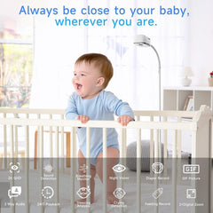 Rraycom smart baby monitor floor stand keeps camera steady for safe viewing