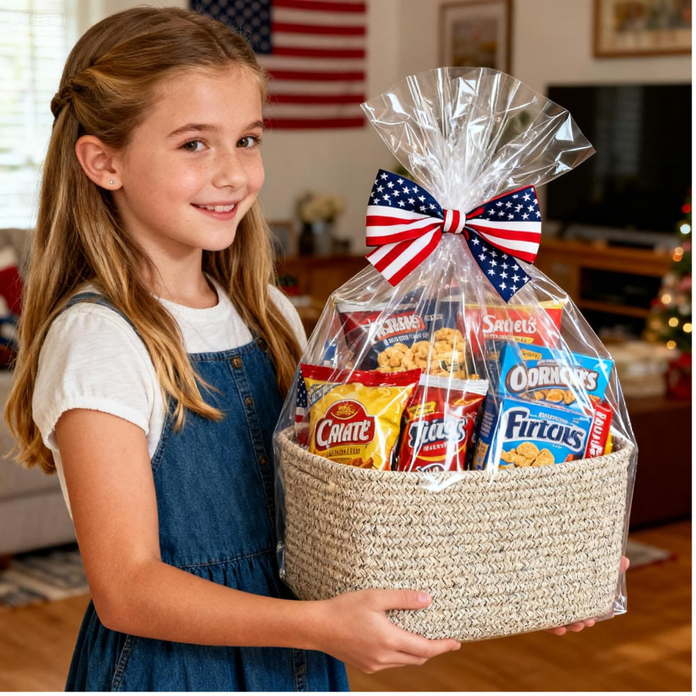 R RUNKA handled cotton basket is easy to carry and reposition