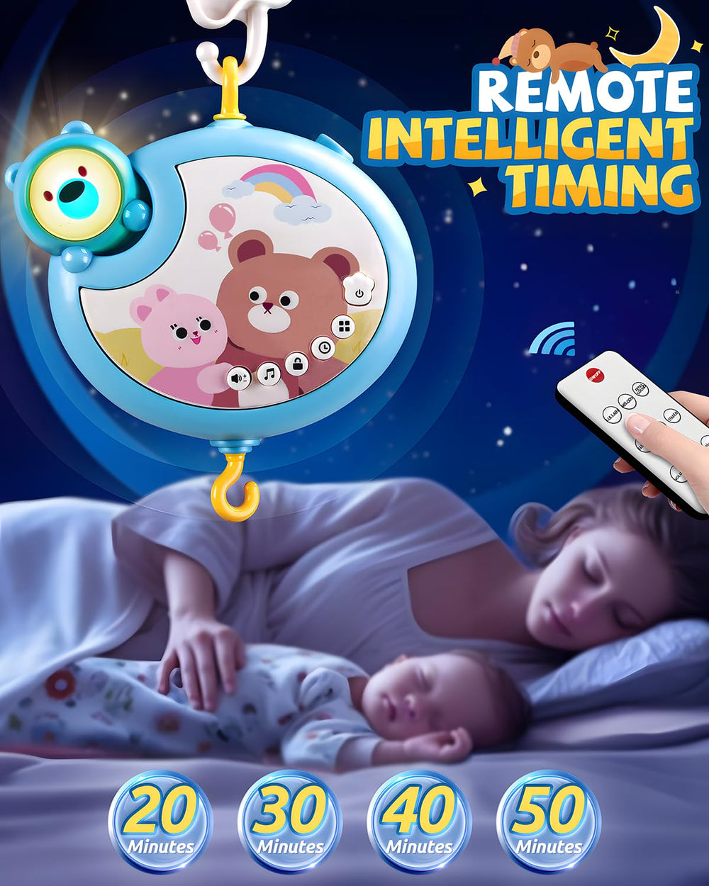 RSEPD detachable music box and projector for independent use
