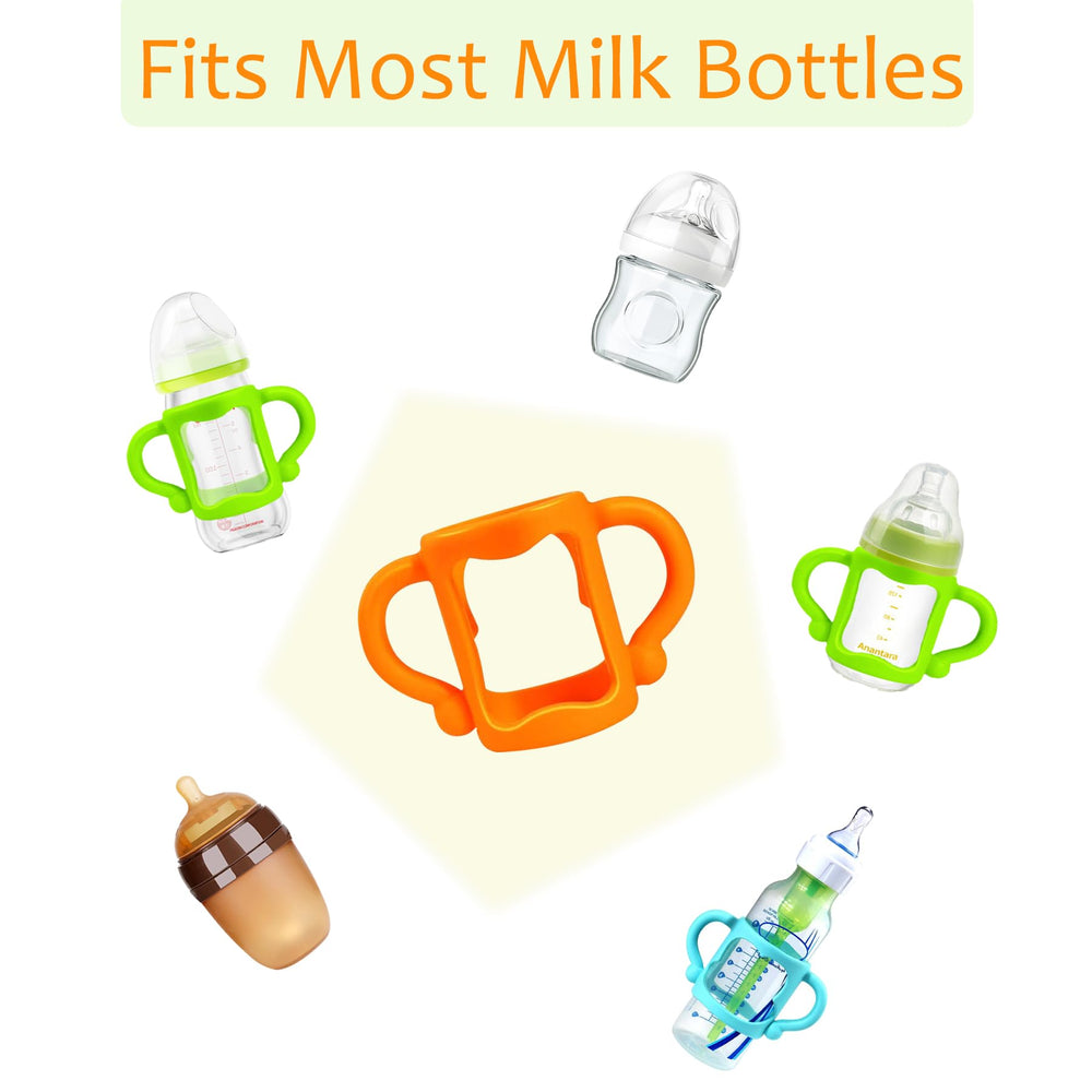 RTMOK removable easy-grip bottle handles simplify transitions between feeding stages