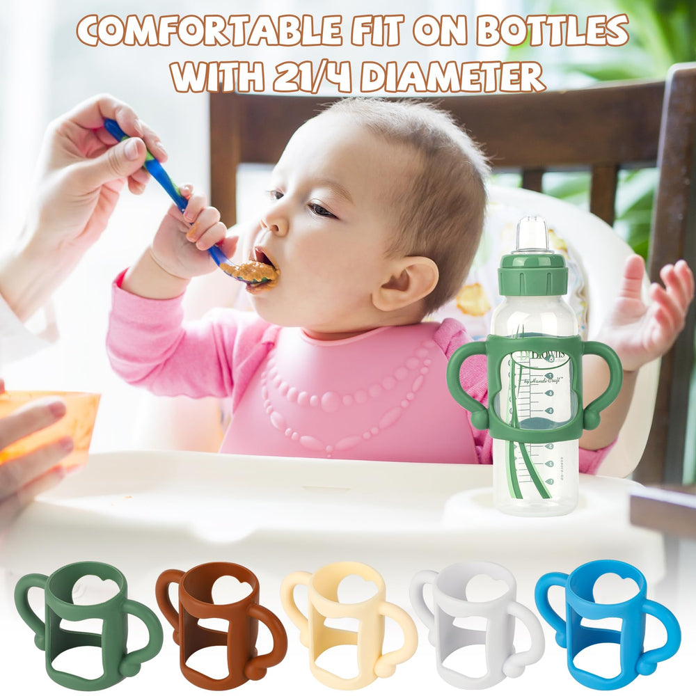 RTMOK ergonomic grip supports small hands during mealtime.