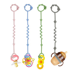 RTMOK silicone baby pacifier clip keeps toys secure during outings.
