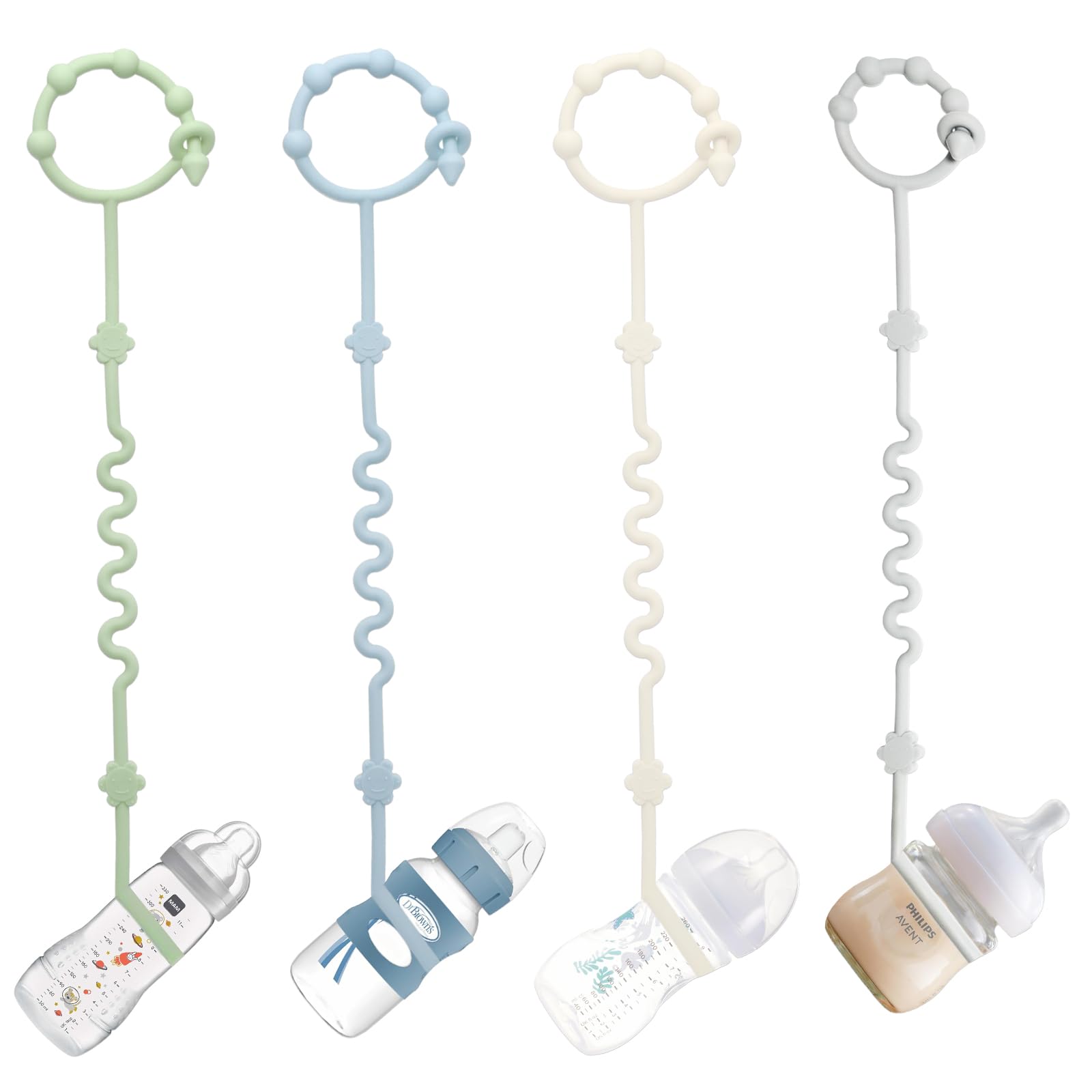 RTMOK Sippy Cup Strap Pack keeps bottles off floors.