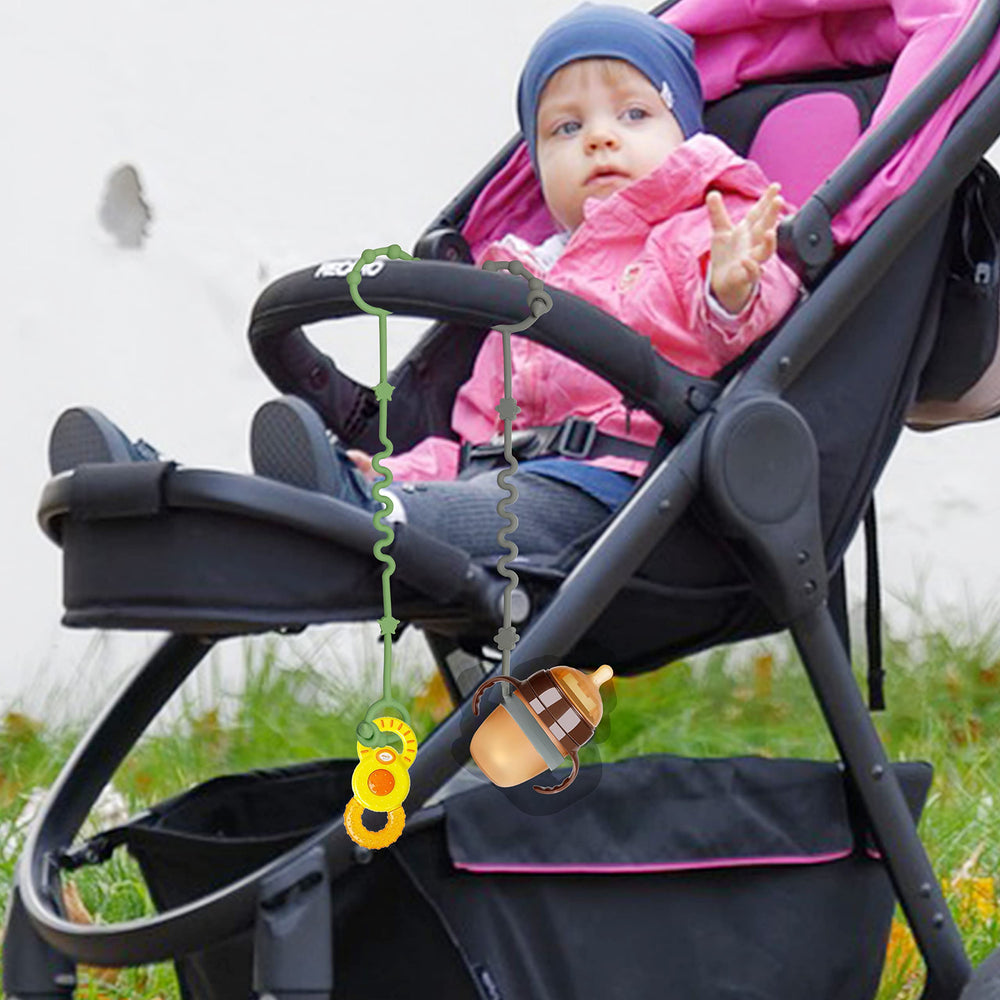 RTMOK stroller toy clip keeps toys within reach for babies.