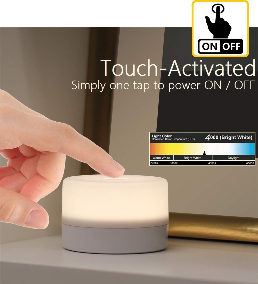 RTSU bedside lamp package includes cable and tie for quick setup