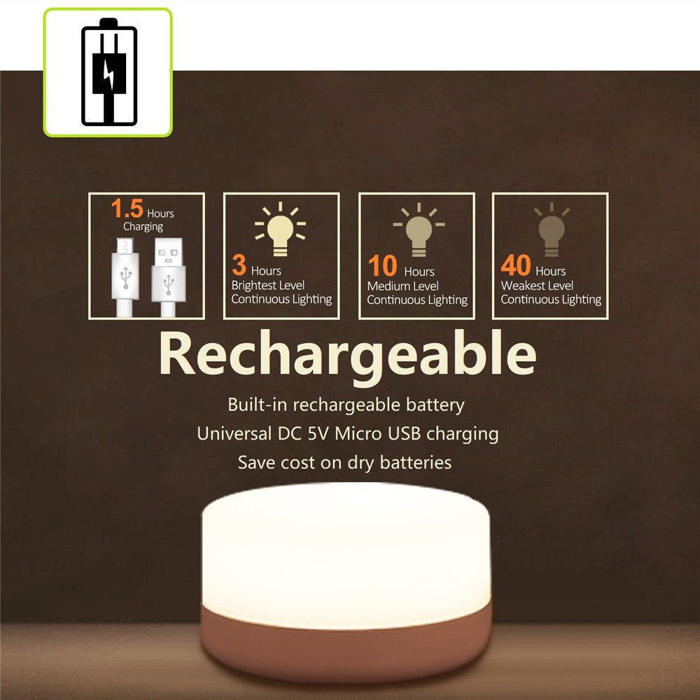 RTSU USB charging keeps the light ready without messy cables.