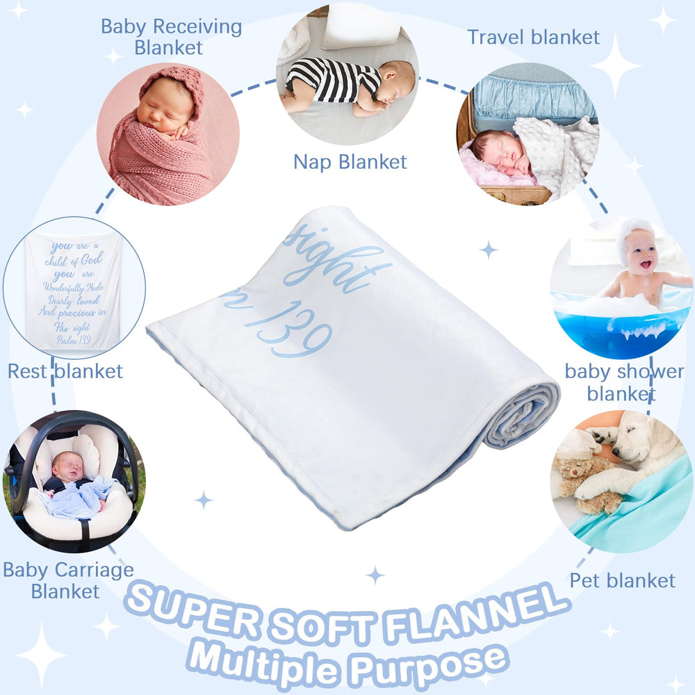 Rtteri blue Bible verses on white background, ideal for christening moments