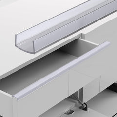 RUANSTEC cabinet edge protector in clear finish guards cabinet edges against daily wear.