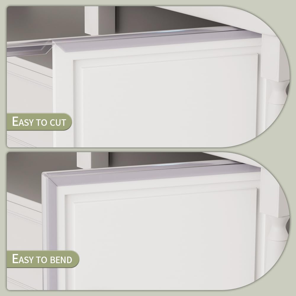 RUANSTEC drawer-front edge protector in clear helps prevent chips and scratches.